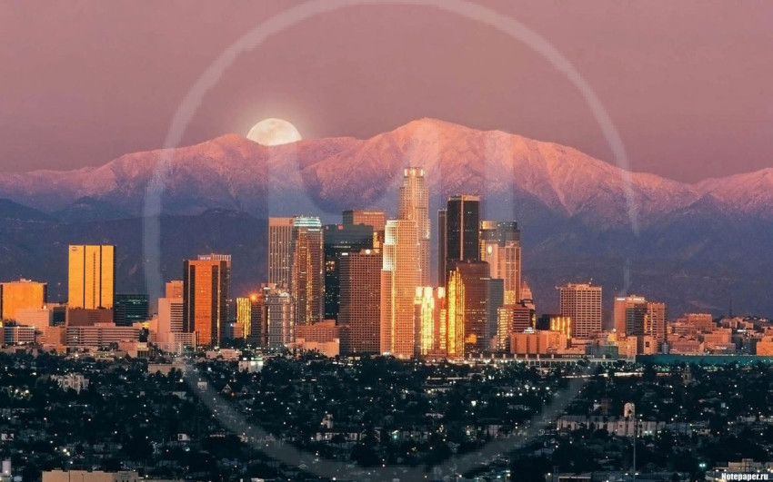mountain city night
